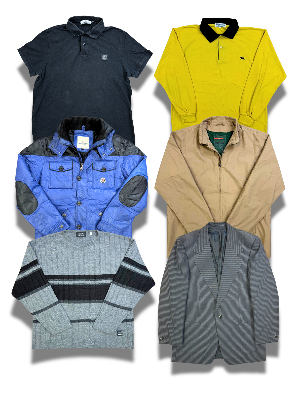 vetements-de-luxe-homme-costume-blazer-chemise-polo-pantalon-de-costume-dior-givenchy-kenzo-armany-lanvin-burberry-stone-island-prada-versace-moncler-homme-ete-hiver-vetement-vintage-moderne-grossiste-friperie-wholesaler-seconde-main-marque-occasion-revente-textile-piece-80-90-2000-2010-Y2K-french-pick-reseller-vinted