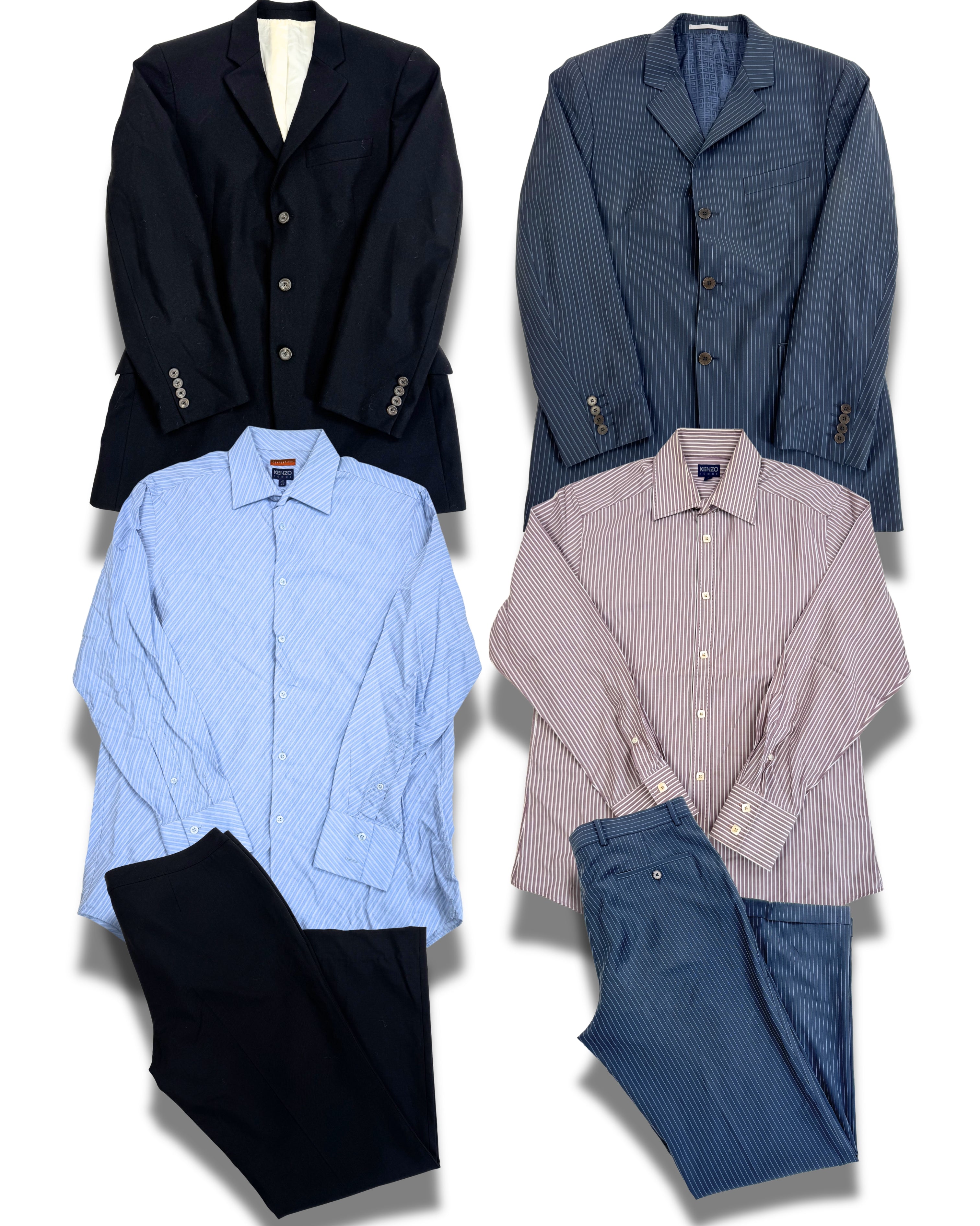 vetements-de-luxe-tailoring-costume-blazer-chemise-pantalon-de-costume-cravate-dior-givenchhy-kenzo-armany-lanvin-burberry-homme-ete-hiver-vetement-vintage-moderne-grossiste-friperie-wholesaler-seconde-main-marque-occasion-revente-textile-piece-80-90-2000-2010-Y2K-french-pick-reseller-vinted