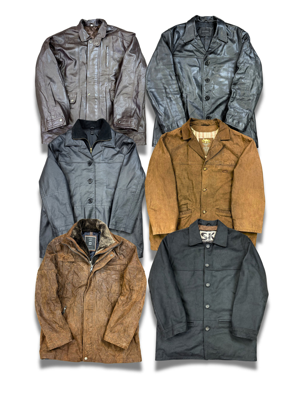 MANTEAU EN CUIR HOMME