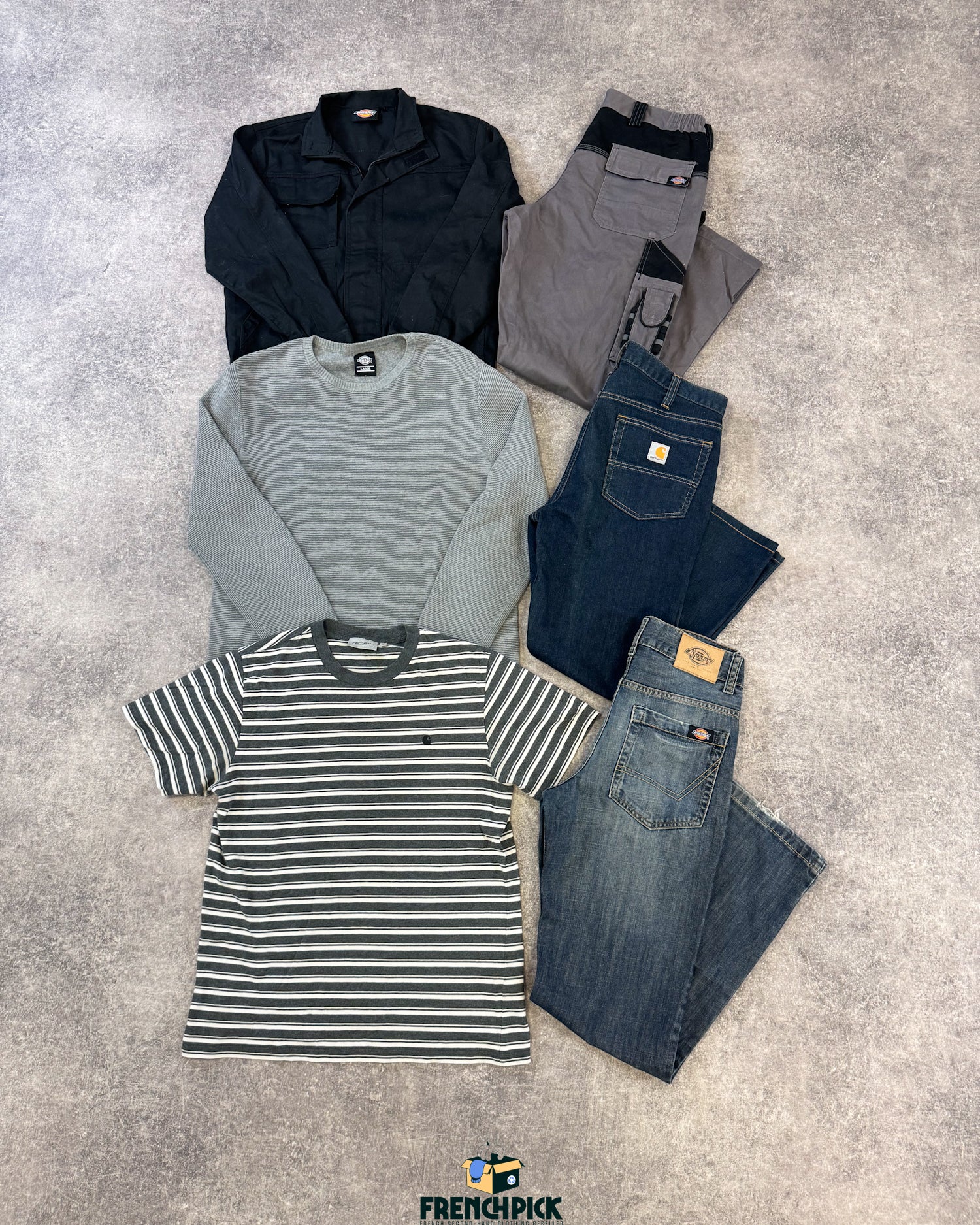 mix-carhartt-dickies-marque-ete-hiver-vetements-sweat-manteau-pantalon-jean-chemise-pull-top-t-shirt-banane-sac-echarpe-femme-homme-moderne-vetement-grossiste-friperie-wholesaler-seconde-main-marque-occasion-textile-piece-80-90-2000-2010-french-pick