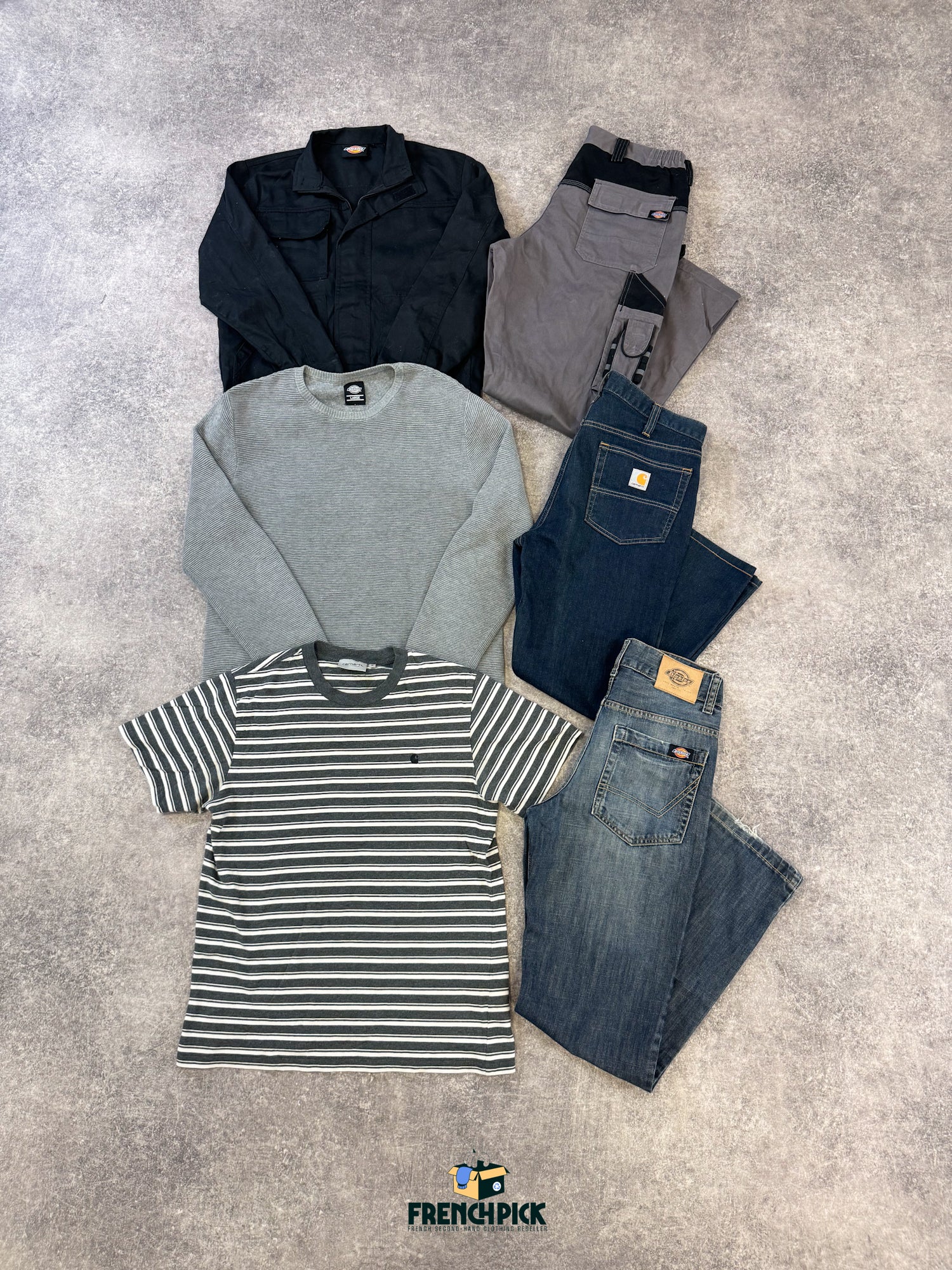 mix-carhartt-dickies-marque-ete-hiver-vetements-sweat-manteau-pantalon-jean-chemise-pull-top-t-shirt-banane-sac-echarpe-femme-homme-moderne-vetement-grossiste-friperie-wholesaler-seconde-main-marque-occasion-textile-piece-80-90-2000-2010-french-pick