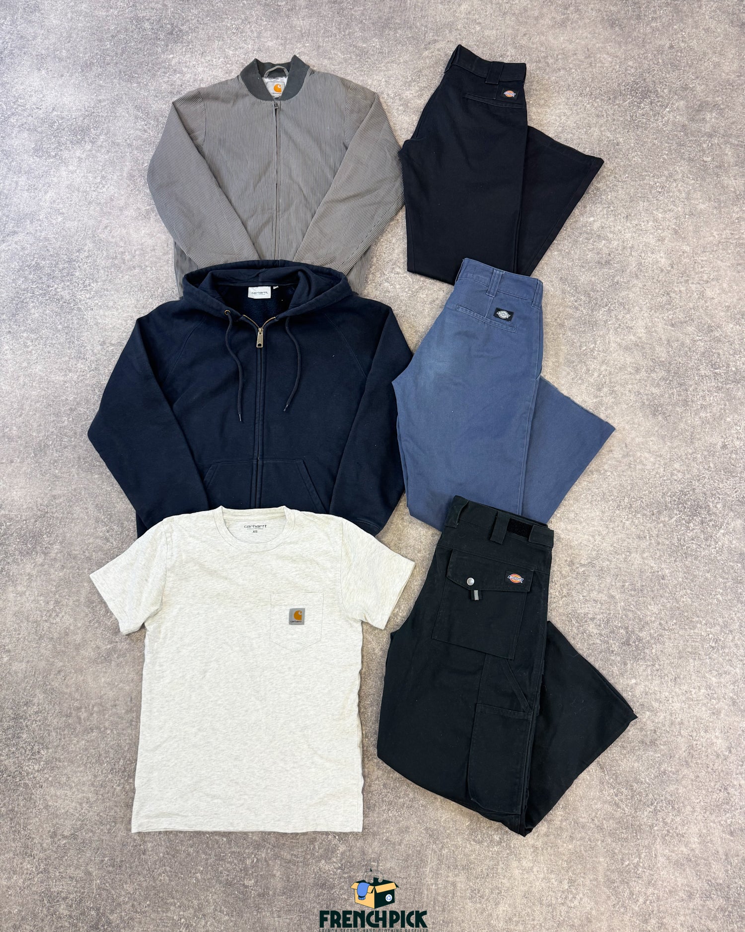 mix-carhartt-dickies-marque-ete-hiver-vetements-sweat-manteau-pantalon-jean-chemise-pull-top-t-shirt-banane-sac-echarpe-femme-homme-moderne-vetement-grossiste-friperie-wholesaler-seconde-main-marque-occasion-textile-piece-80-90-2000-2010-french-pick
