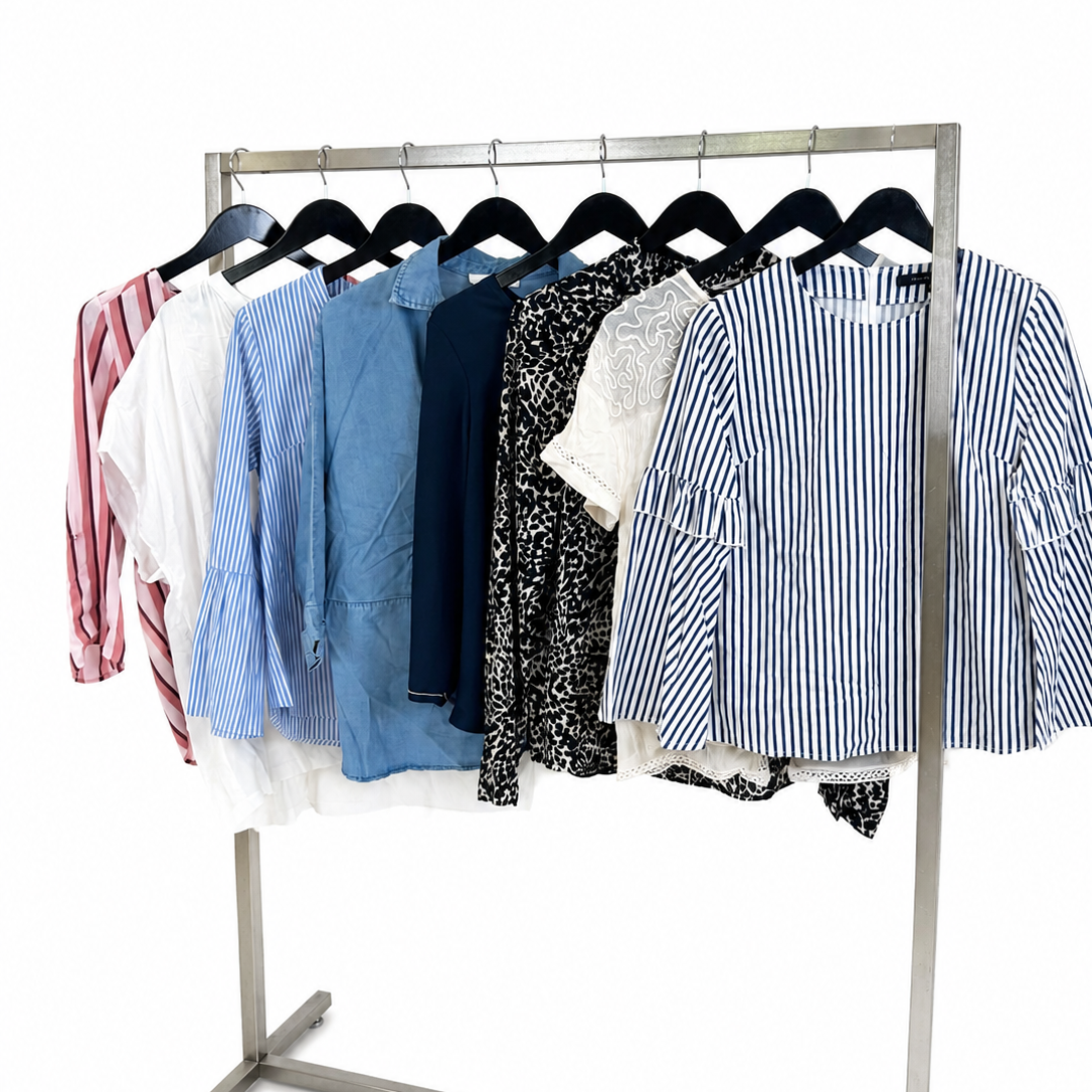 Mix-vetements-blouse-haut-top-chemisier-chemise-femme-fleurs-motifs-marques-moderne-ete-hiver-vetement-vintage-grossiste-friperie-wholesaler-seconde-main-marque-occasion-revente-textile-piece-80-90-2000-2010-Y2K-french-pick-reseller-vinted