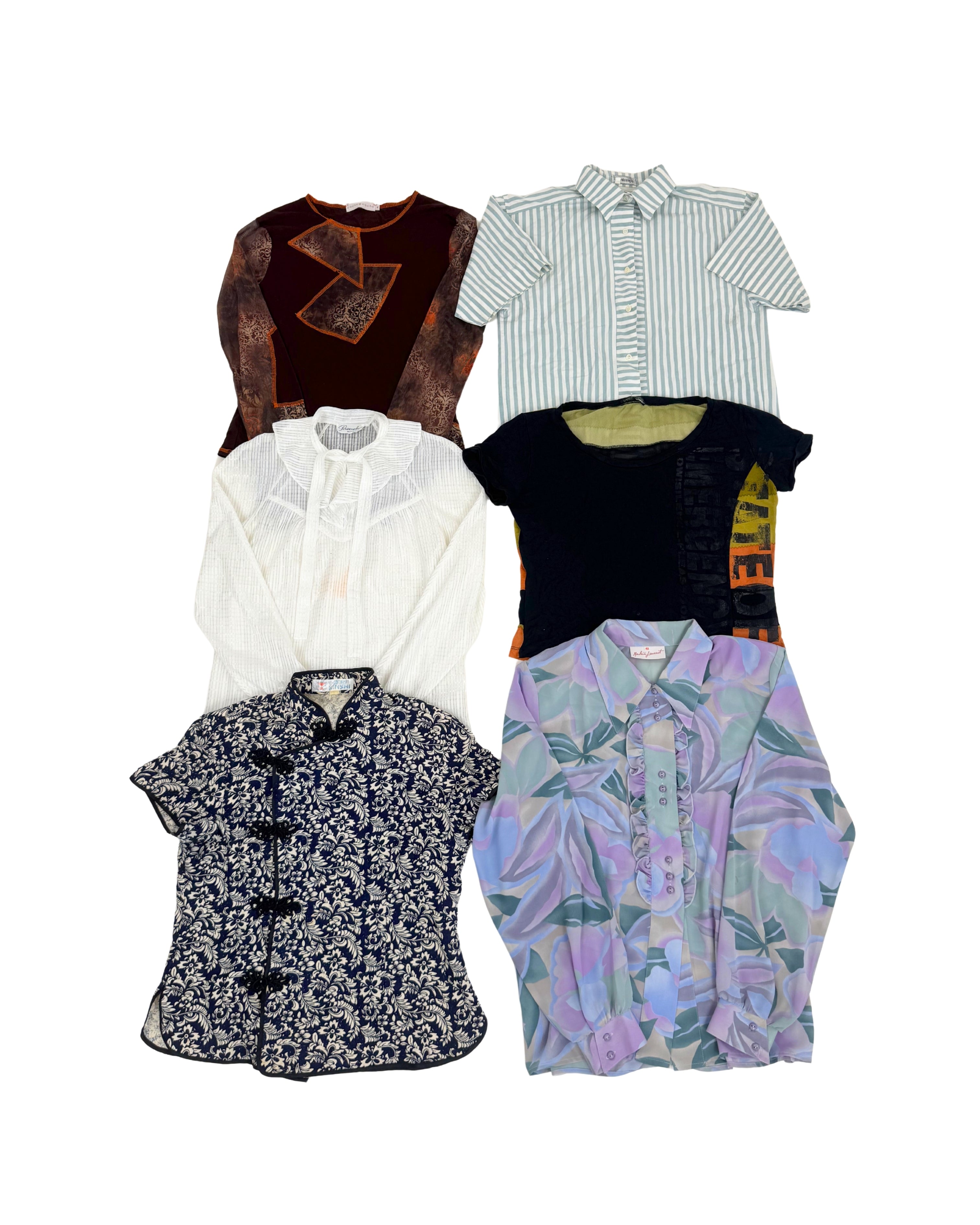 grade-b-vetements-haut-femme-top-t-shirt-chemise-chemisier-mariniere-fleurie-motifs-ete-hiver-printemps-automne-vintage-femme-vintage-80-90-vetement-grossiste-friperie-wholesaler-seconde-main-marque-occasion-textile-piece-80-90-2000-2010-french-pick-reseller-vinted-brand