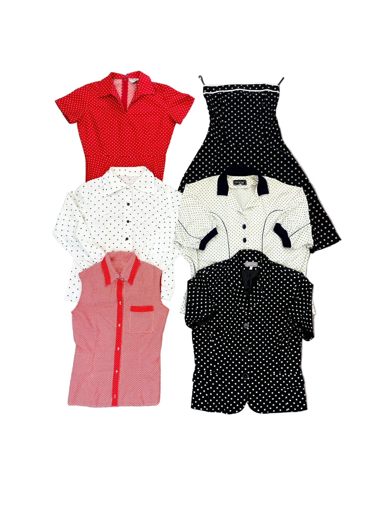 Vetements-motifs-a-pois-tenues-robe-top-chemise-pantalon-femme-vintage-vetement-grossiste-friperie-wholesaler-seconde-main-marque-occasion-textile-piece-annees-80-90-2000-2010-french-pick