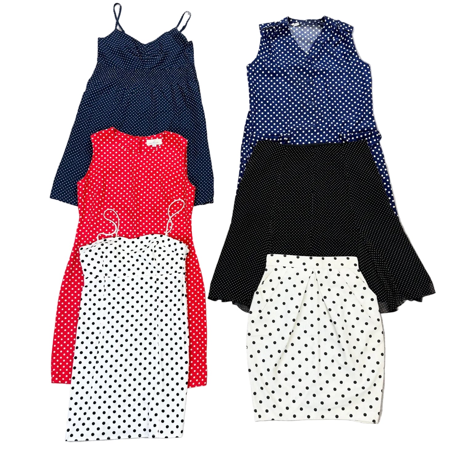 Vetements-motifs-a-pois-tenues-robe-top-chemise-pantalon-femme-vintage-vetement-grossiste-friperie-wholesaler-seconde-main-marque-occasion-textile-piece-annees-80-90-2000-2010-french-pick