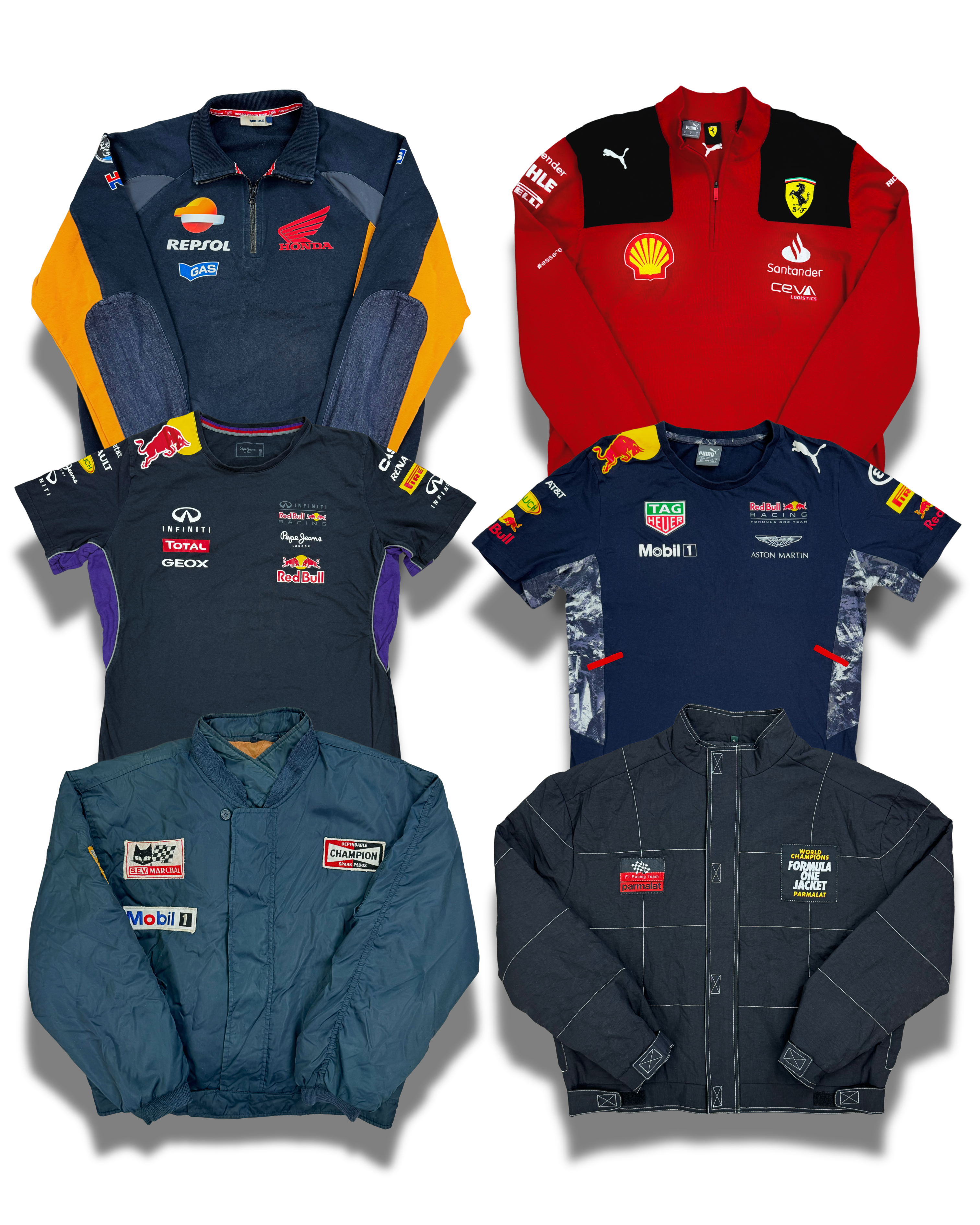 mix-racing-course-marque-de-voiture-formule-1-partenaire-sponsor-honda-infiniti-nissan-ferrari-porsche-car-brand-t-shirt-pull-veste-col-camioneur-homme-femme-moderne-vetements-vintage-moderne-grossiste-friperie-fripe-homme-femme-wholesaler-seconde-main-marque-occasion-textile-piece-annees-80-90-2000-2010-french-pick-reseller-vinted-reseller-vinted-vente-en-ligne