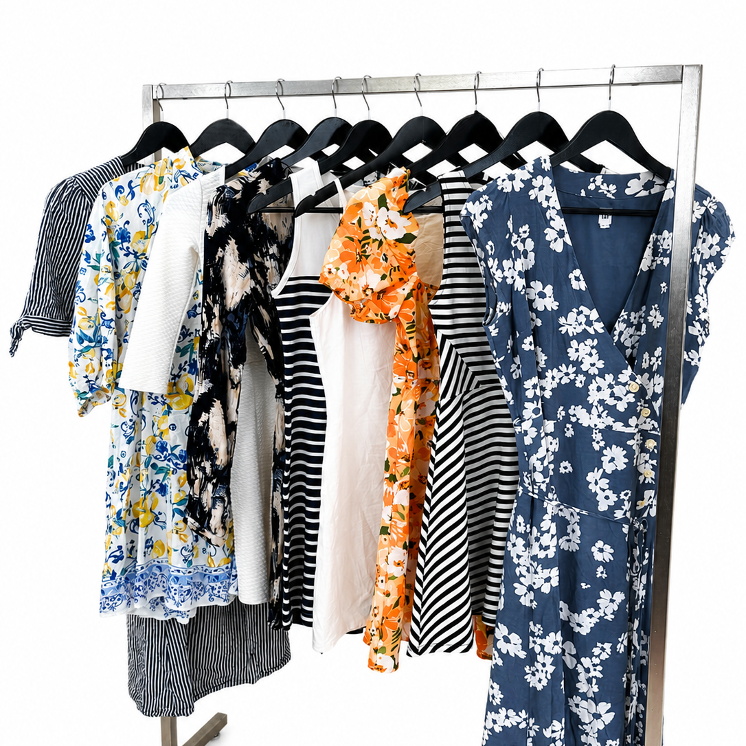 Mix-vetements-robe-ete-estival-fleurs-motifs-summer-ete-femme-marques-moderne-ete-hiver-vetement-vintage-grossiste-friperie-wholesaler-seconde-main-marque-occasion-revente-textile-piece-80-90-2000-2010-Y2K-french-pick-reseller-vinted