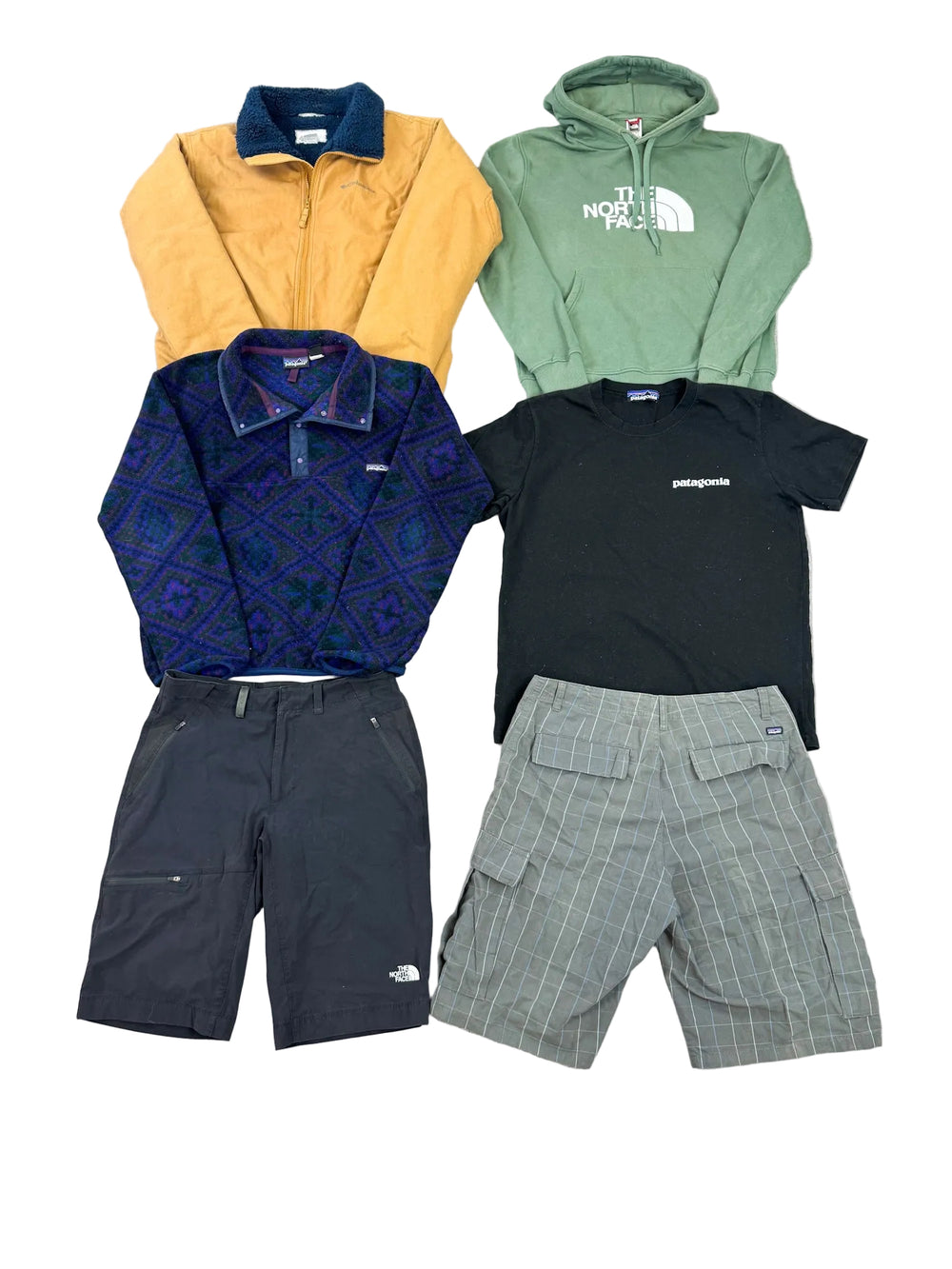 MIX PATAGONIA, THE NORTH FACE, COLUMBIA