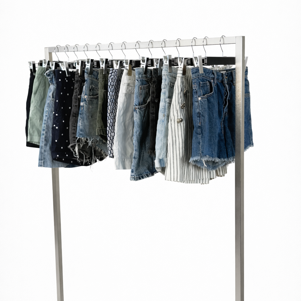 Mix-short-vetements-shorts-jean-cuir-velours-tricot-dentelle-mesh-coton-courts-leger-epais-fluide-laine-coupe-ajustee-droite-evasee-oversize-regular-moderne-femme-ete-printemps-automne-hiver-vetement-vintage-grossiste-friperie-wholesaler-seconde-main-marque-occasion-textile-piece-80-90-2000-2010-Y2K-french-pick