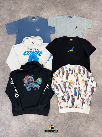 MIX T SHIRT & SWEAT POP CULTURE - 20KG