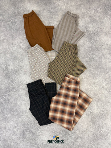 PANTALON À CARREAUX FEMME - 20 KG