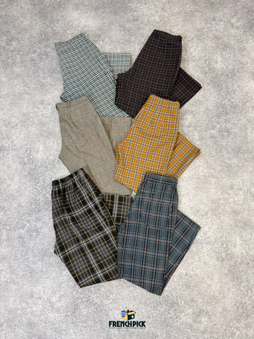 PANTALON À CARREAUX FEMME - 20 KG