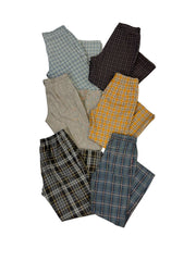 PANTALON À CARREAUX FEMME
