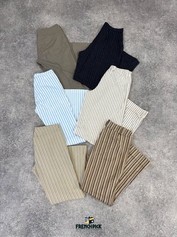 PANTALON À RAYURES FEMME - 20KG