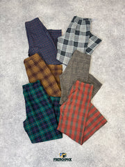 PANTALON TARTAN EN LAINE FEMME - 20KG