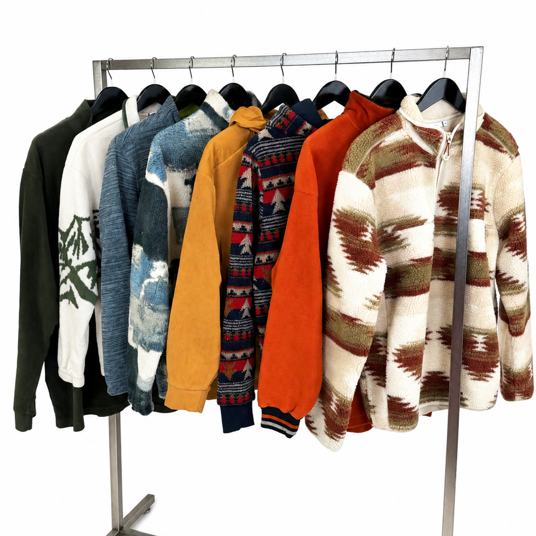 Mix-vetements-polaire-moumoutte-pilou-pilou-épais-chaud-laine-sweat-homme-moderne-grossiste-friperie-wholesaler-seconde-main-marque-occasion-revente-textile-piece-80-90-2000-2010-Y2K-french-pick-reseller-vinted-revente-en-ligne