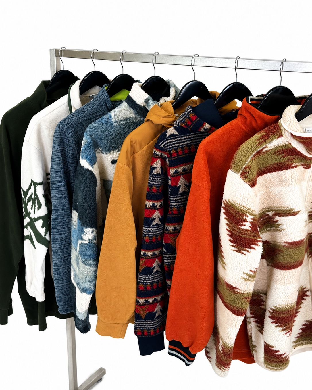 Mix-vetements-polaire-moumoutte-pilou-pilou-épais-chaud-laine-sweat-homme-moderne-grossiste-friperie-wholesaler-seconde-main-marque-occasion-revente-textile-piece-80-90-2000-2010-Y2K-french-pick-reseller-vinted-revente-en-ligne