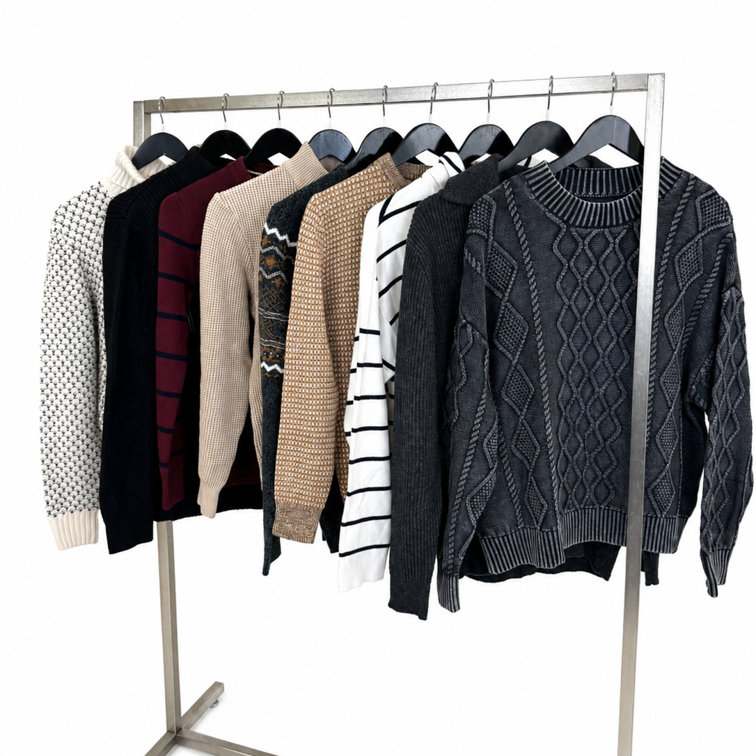 Mix-vetements-pull-cardigan-épais-chaud-laine-fin-sweat-homme-moderne-grossiste-friperie-wholesaler-seconde-main-marque-occasion-revente-textile-piece-80-90-2000-2010-Y2K-french-pick-reseller-vinted-revente-en-ligne