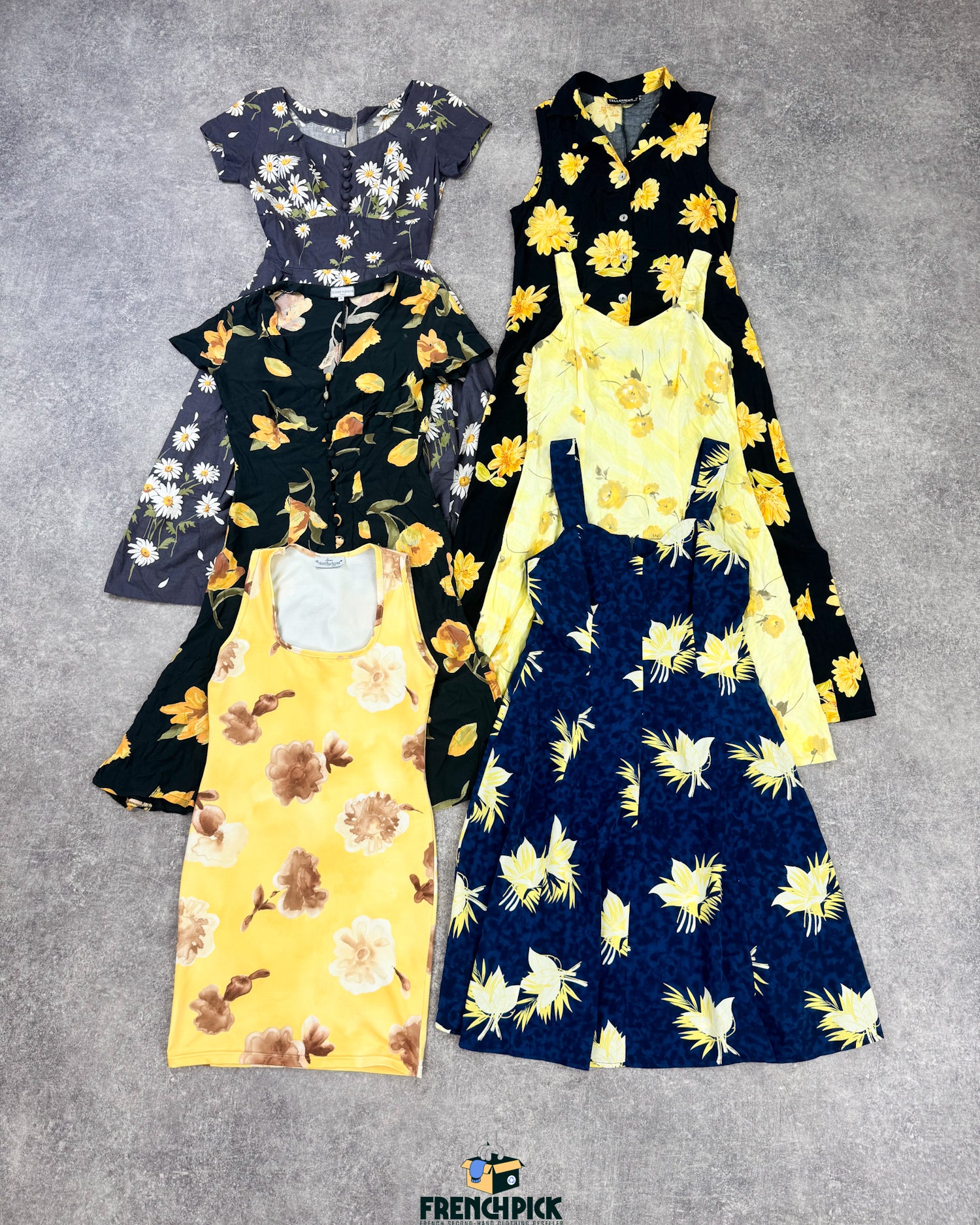 robe-vintage-fleurs-fleurie-femme-unie-a-motifs-ete-hiver-vetement-grossiste-friperie-wholesaler-seconde-main-marque-occasion-textile-piece-80-90-2000-2010-Y2K-french-pick