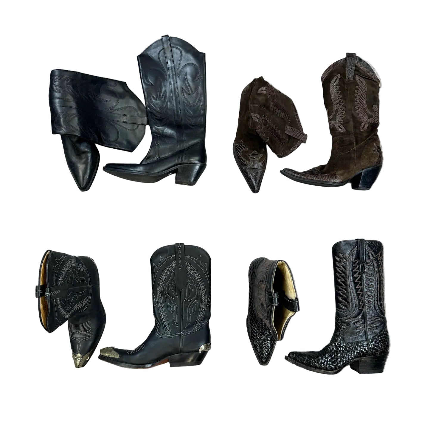 santiags-santiagues-bottes-cowboy-western-homme-femme-vintage-moderne-vetement-grossiste-friperie-wholesaler-seconde-main-marque-occasion-textile-piece-80-90-2000-2010-french-pick-reseller-vinted-vente-en-ligne