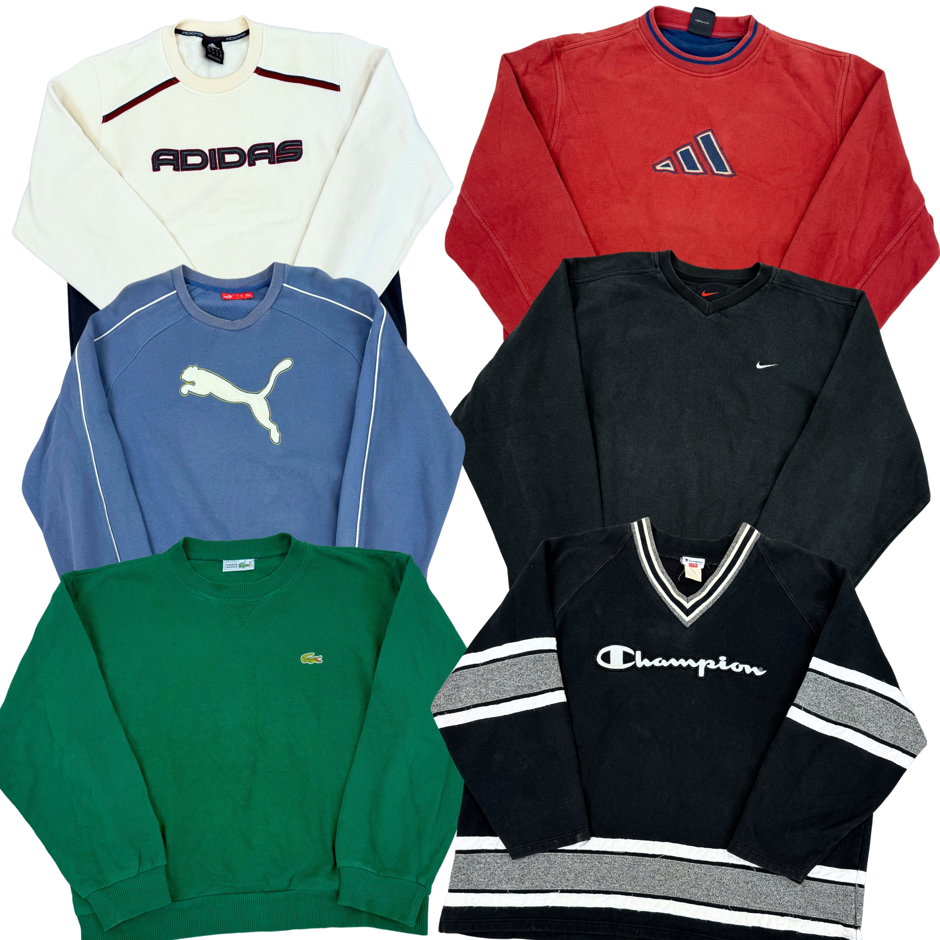 sweat-vintage-emblematiques-marques-brand-sport-sportswear-sweat-Adidas-Puma-Nike-Champion-Asics-Umbro-Champion-homme-femme-80-90-2000-Y2K-vetement-grossiste-friperie-wholesaler-seconde-main-occasion-textile-piece-80-90-2000-2010-french-pick-reseller-vinted