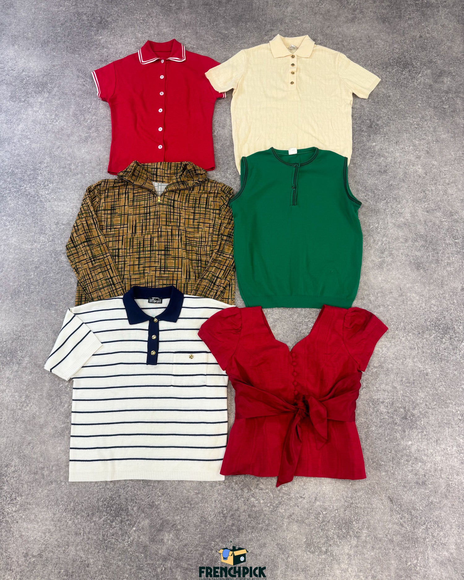 top-retro-annees-50-60-70-femme-vintage-vetement-grossiste-friperie-wholesaler-seconde-main-marque-occasion-textile-piece-annees-80-90-2000-2010-french-pick