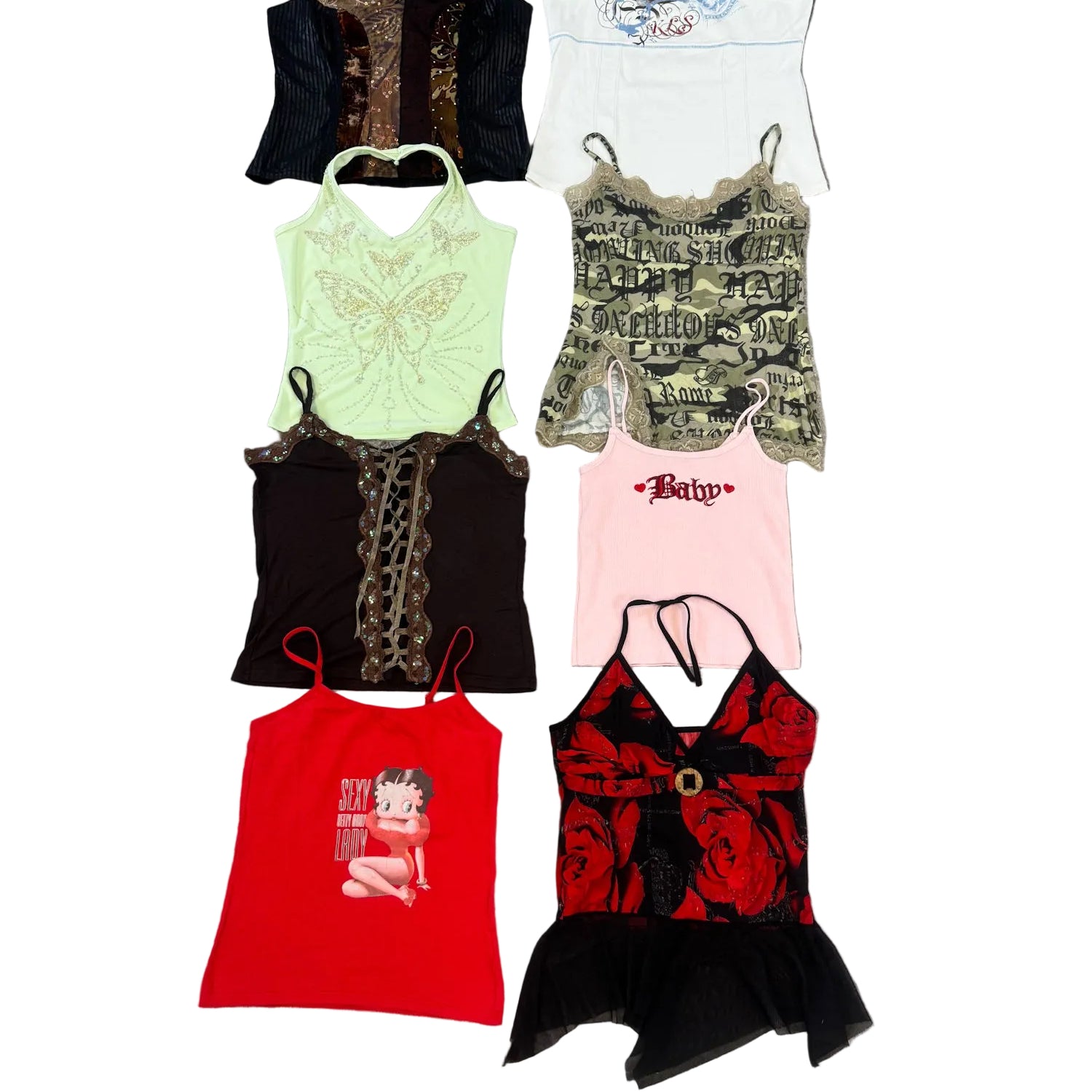 top-ete-Y2K-annees-2000-femme-vintage-vetement-grossiste-friperie-wholesaler-seconde-main-marque-occasion-textile-piece-annees-80-90-2000-2010-french-pick-reseller-vinted-vente-en-ligne