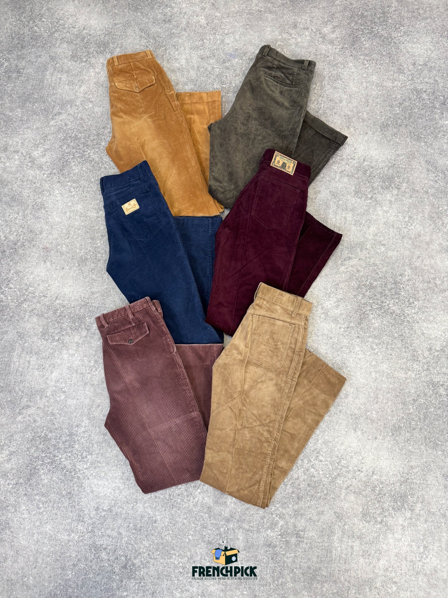 PANTALON VELOURS CÔTELÉ HOMME - 20 kg