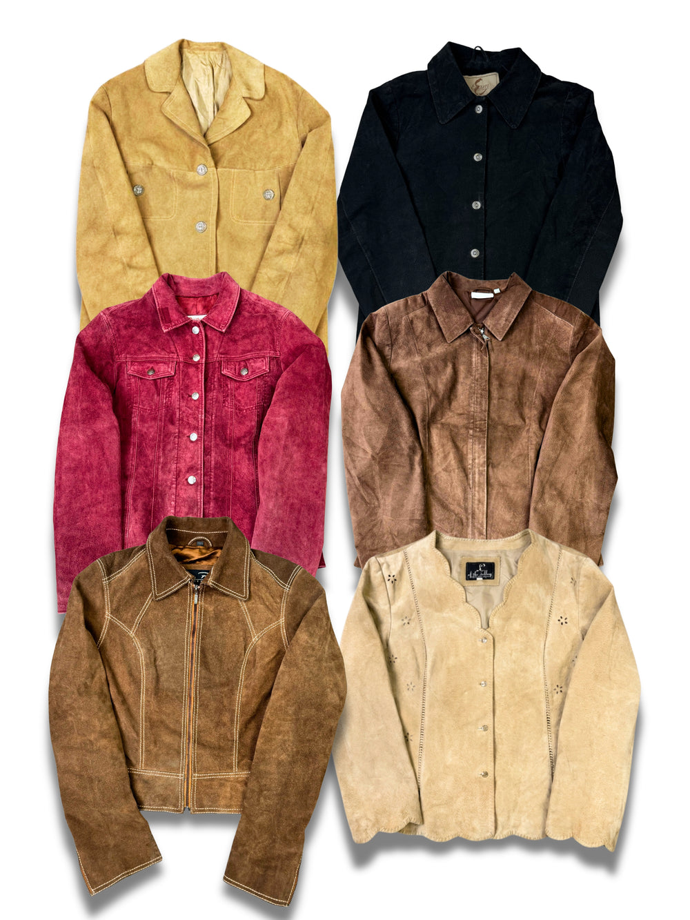 VESTE COURTE EN DAIM FEMME