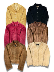 VESTE COURTE EN DAIM FEMME