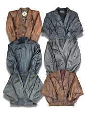 VESTE EN CUIR OVERSIZE FEMME