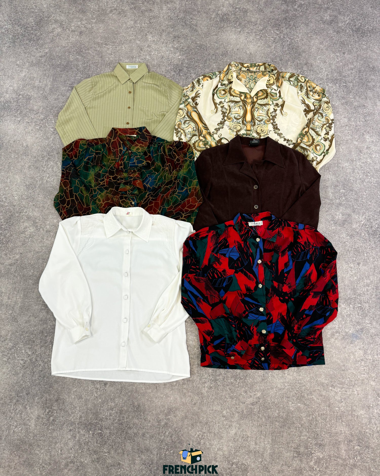 chemisier-manches-longues-femme-grossiste-vintage-vetement-friperie-wholesaler-seconde-main-80-90-2000-2010