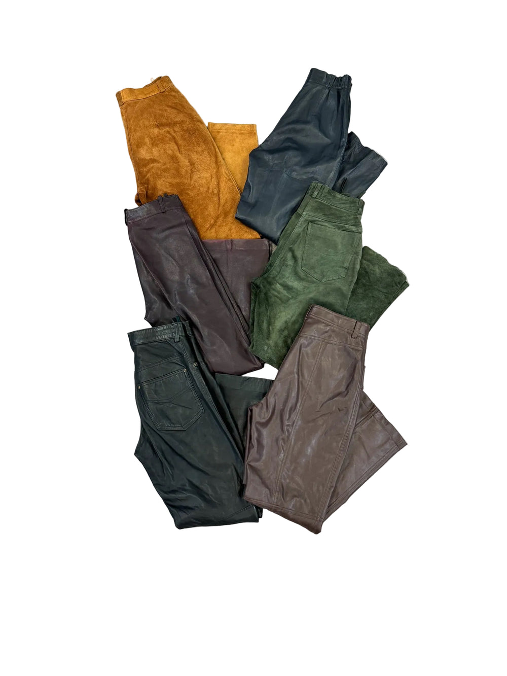 PANTALON CUIR ET DAIM