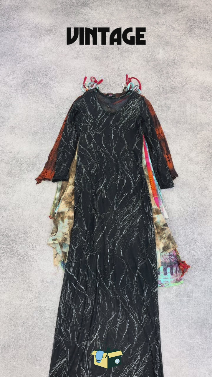 robe-vintage-en-mesh-transparent-annees-2000-femme-unie-a-motifs-ete-hiver-vetement-grossiste-friperie-wholesaler-seconde-main-marque-occasion-textile-piece-80-90-2000-2010-Y2K-french-pick-reseller-vinted