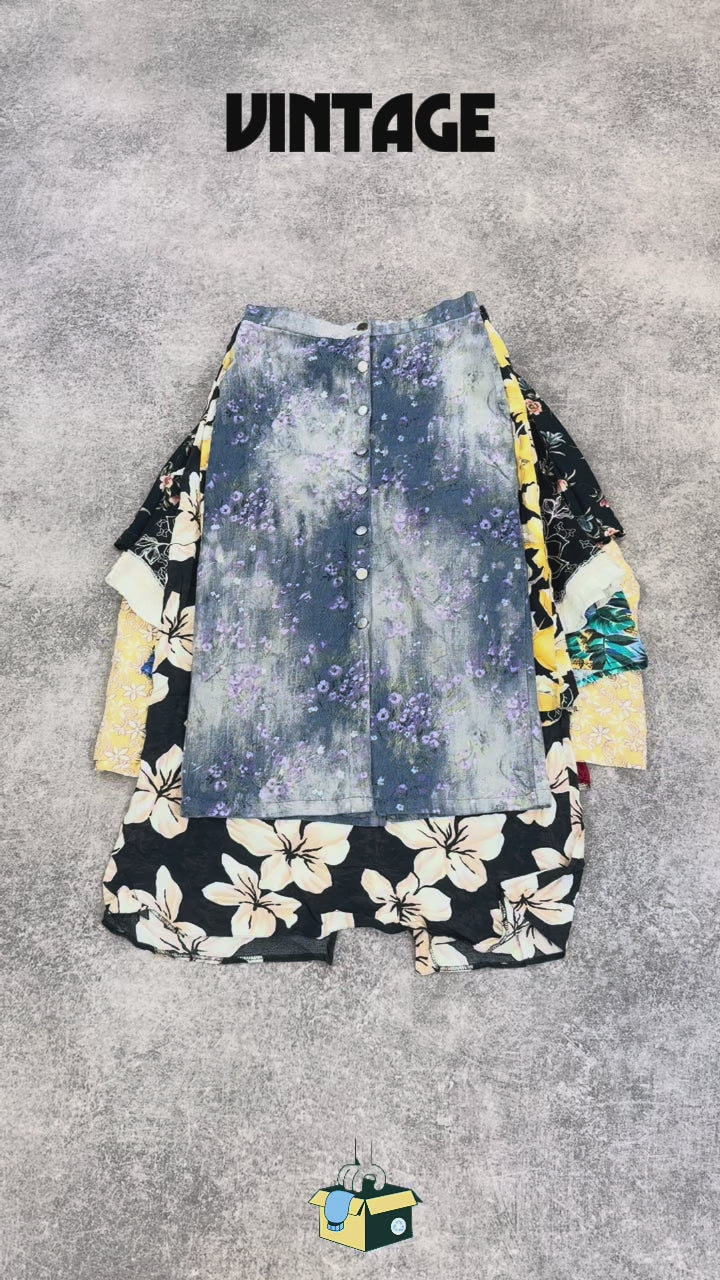 jupe-vintage-fleurs-fleurie-femme-unie-a-motifs-ete-hiver-vetement-grossiste-friperie-wholesaler-seconde-main-marque-occasion-textile-piece-80-90-2000-2010-Y2K-french-pick-reseller-vinted