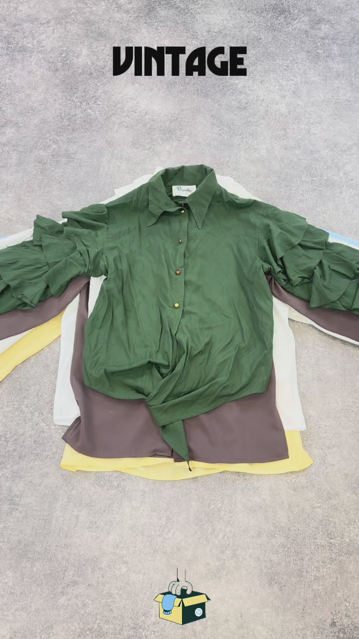 chemisier-uni-unis-ete-leger-manches-longues-80-90-femme-vintage-vetement-grossiste-friperie-wholesaler-seconde-main-marque-occasion-textile-piece-annees-80-90-2000-2010-french-pick-reseller-vinted