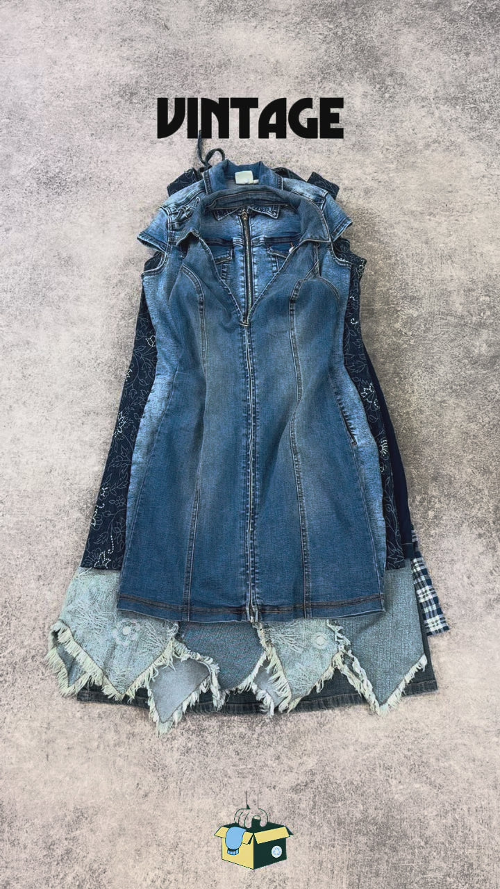 robe-vintage-en-jean-femme-unie-a-motifs-ete-hiver-vetement-grossiste-friperie-wholesaler-seconde-main-marque-occasion-textile-piece-80-90-2000-2010-Y2K-french-pick