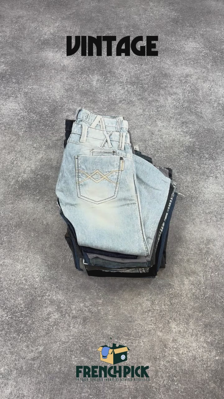BOX JEAN Y2K Homme - Grossiste - seconde main - Friperie