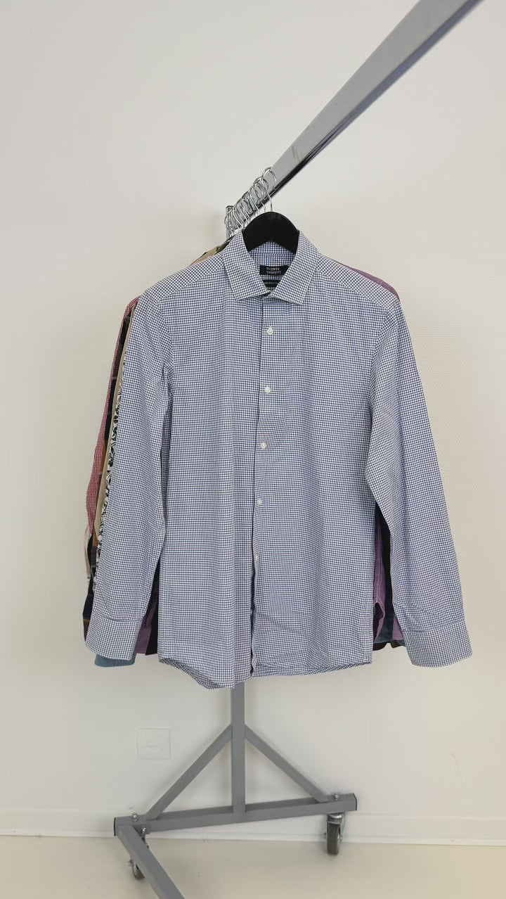 Mix-chemises-a-manches-longues-col-motifs-rayes-carreaux-unies-couleurs-costume-moderne-homme-ete-hiver-vetement-vintage-grossiste-friperie-wholesaler-seconde-main-marque-occasion-revente-textile-piece-80-90-2000-2010-Y2K-french-pick-reseller-vinted