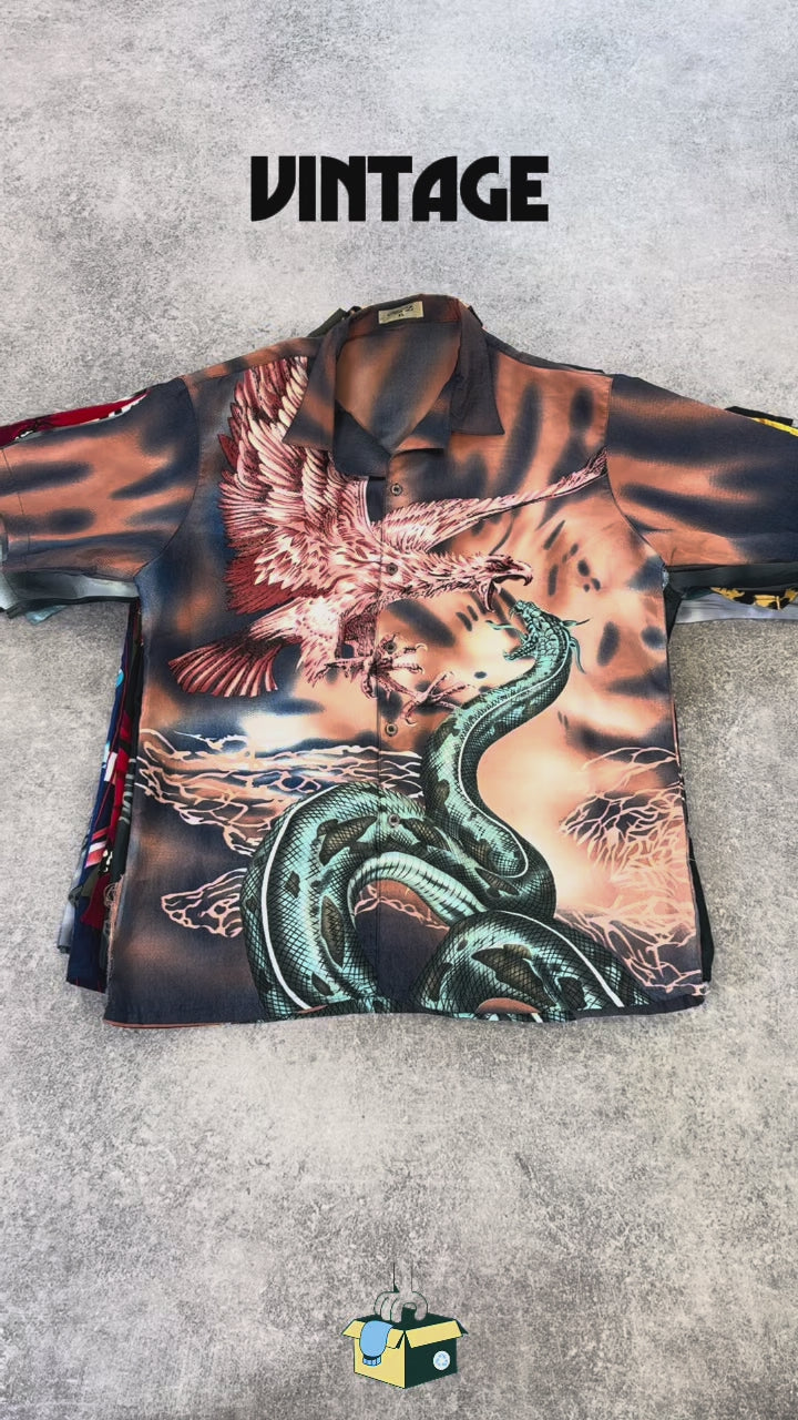 chemise-dragon-motifs-ete-motifs-plage-vacances-manches-courtes-homme-femme-vintage-vetement-grossiste-friperie-wholesaler-seconde-main-marque-occasion-textile-piece-annees-80-90-2000-2010-french-pick-reseller-vinted-vente-en-ligne