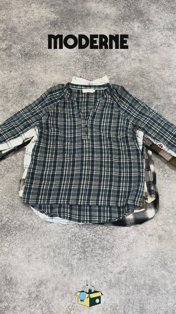chemise-flanelle-carreaux-chemisier-bucheron-femme-moderne-vetement-grossiste-friperie-wholesaler-seconde-main-marque-occasion-textile-piece-annees-80-90-2000-2010-french-pick