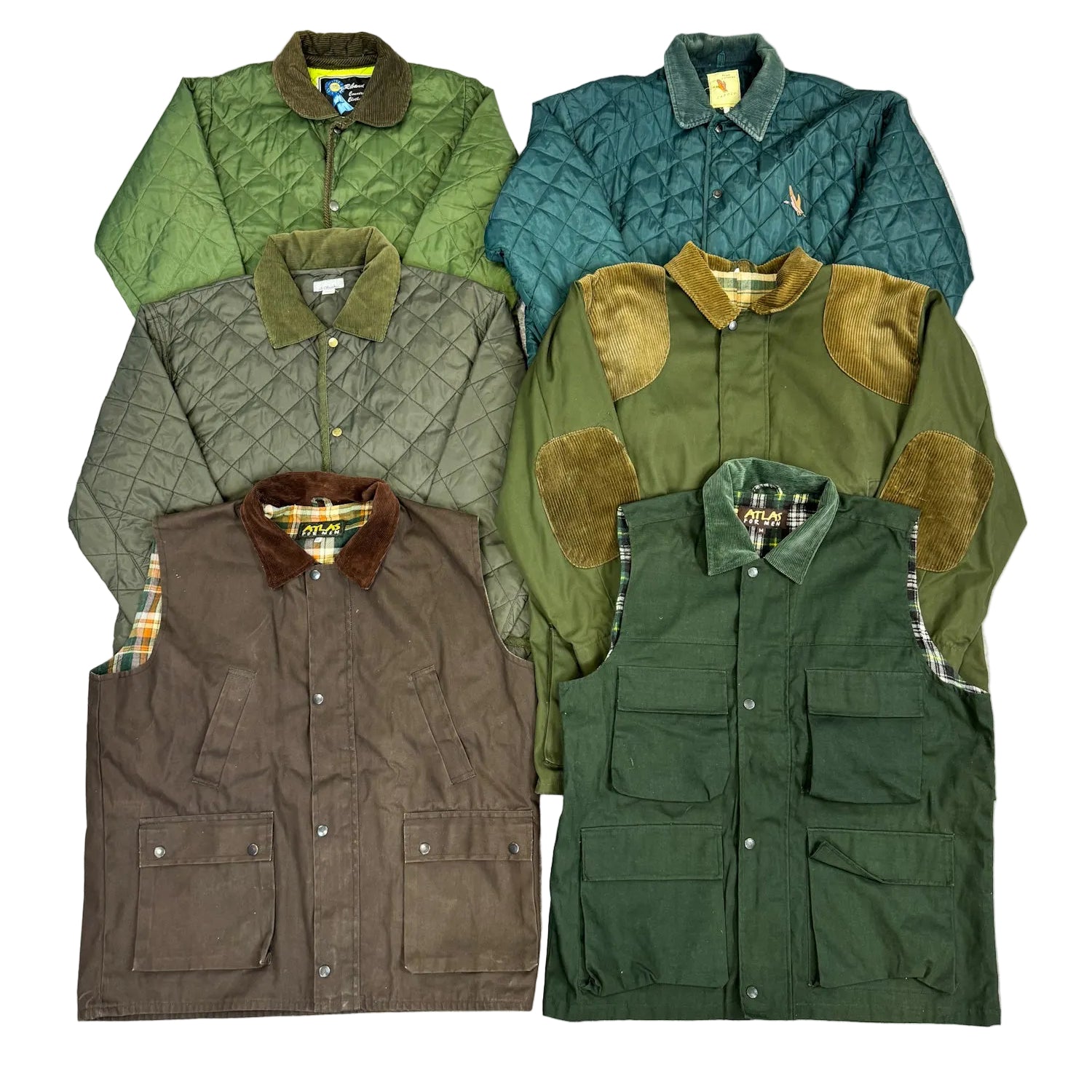 Veste-style-barbour-matelasse-chasse-peche-vintage-homme-femme-ete-hiver-vetement-vintage-grossiste-friperie-wholesaler-seconde-main-marque-occasion-revente-textile-piece-80-90-2000-2010-Y2K-french-pick-reseller-vinted-vente-en-ligne