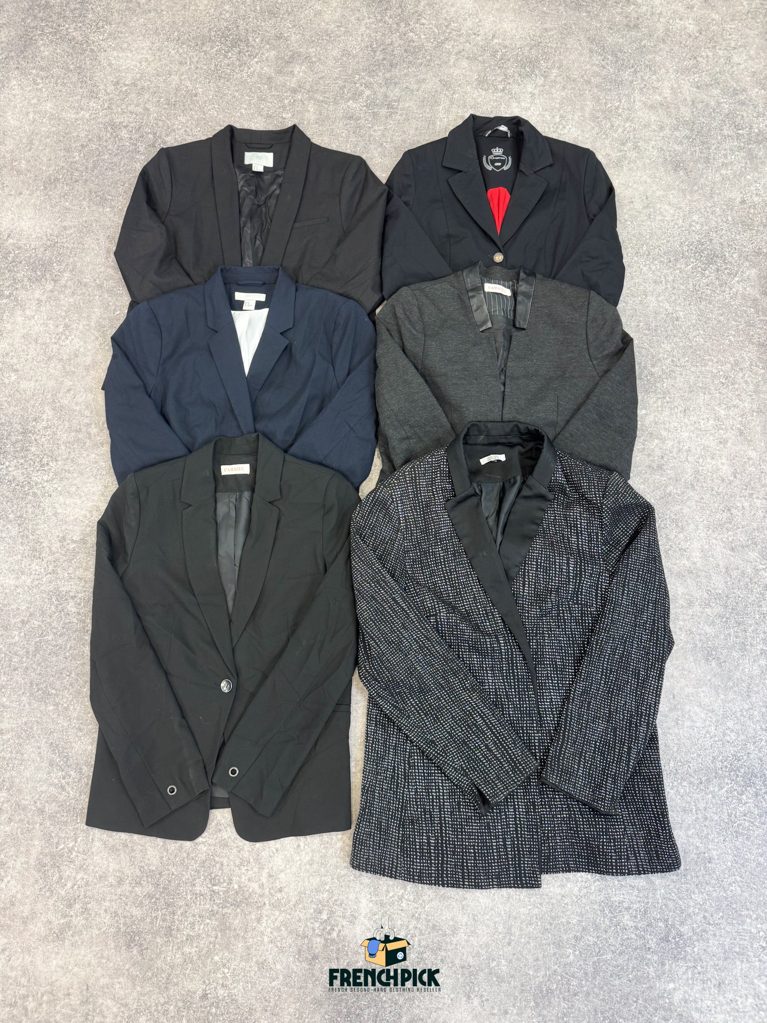 Veste-costume-work-femme-marque-moderne-vintage-vetement-grossiste-friperie-wholesaler-seconde-main-occasion-textile-piece-80-90-2000-2010