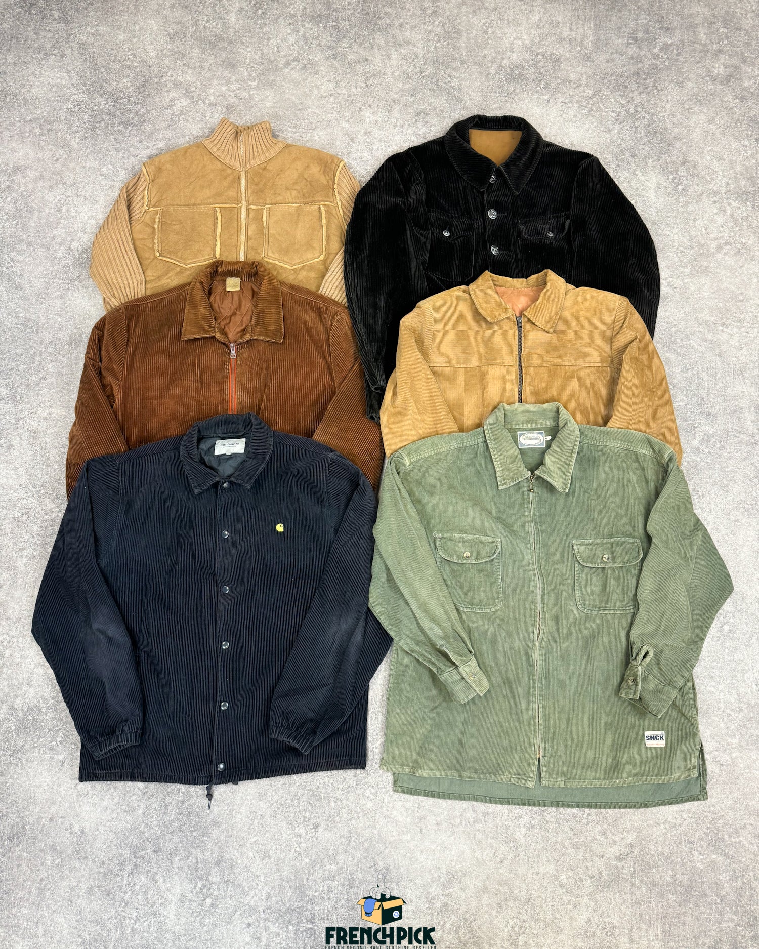 Veste-velours-cotele-homme-marque-moderne-vintage-vetement-grossiste-friperie-wholesaler-seconde-main-occasion-textile-piece-80-90-2000-2010